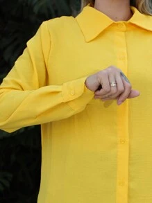 Women Blouses - Màu vàng - Xem 4