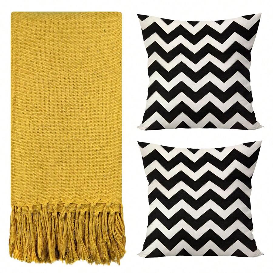 Blankets - Yellow - Black - Ver 1