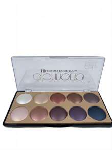 mf8547Paleta de sombras 10 cores cintilante Festa Junina - Multicolorido - Visão 2