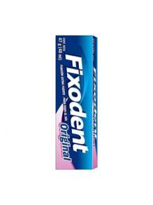 Fixodent original pegamento para dentaduras fijación extra fuerte 40 ml - Azul Marino - Ver 2