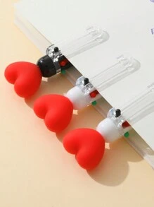 1支隨機心形原子筆,六種顏色可選 - 彩色 - 查看 4