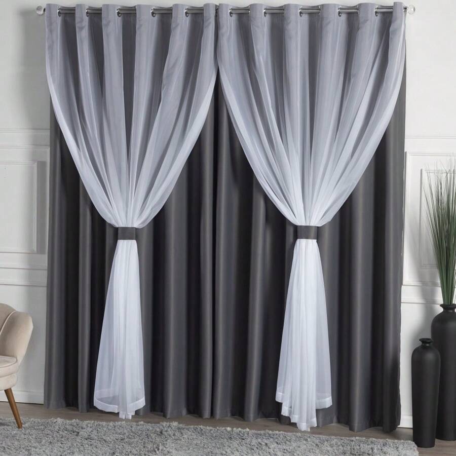 Blackout Curtains & Shades - Black - View 1