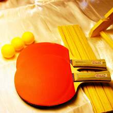 1 đôi Bàn Vợt Tennis , Tay cầm dài Bóng bàn Paddle Với 3 Thêm Những quả bóng , Thích hợp Đối với Bóng bàn Thể thao - Nhiều màu - Xem 2