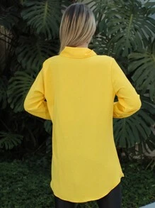Women Blouses - Màu vàng - Xem 5