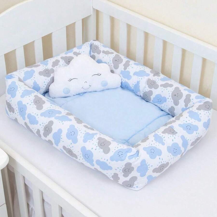 婴儿枕头 - 藍色 - 查看 1