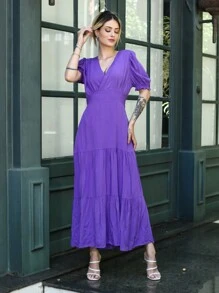 Women Dresses - Màu tím - Xem 3