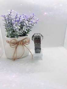 Women's Digital Watches - 黑與白 - 查看 2