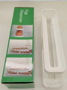 Rolling Fridge Egg Storage Holder - White - View 2
