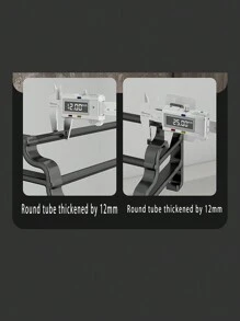 Estante de toalla 40cm tres niveles - Negro - Ver 6