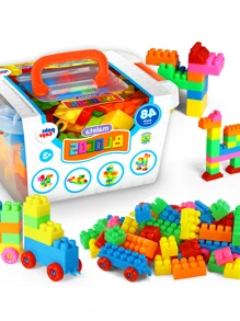 Bộ khối xây dựng trang trí phòng - Đỏ - Xem 1