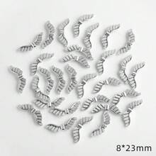 30pcs/Pack New Alloy Pendant Charms, Guardian Angel Wings, Silver-Tone Metal Spacer Beads, DIY Jewelry Accessories For Necklace, Bracelet, Earrings