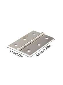 3pcs 304 Stainless Steel Flat Open Hinge For Cabinet Doors And Windows, Mute Folding Hinge - Silver - View 8