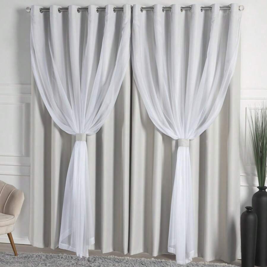 Blackout Curtains & Shades - Beis - Ver 1