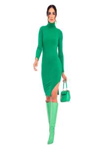 Women Dresses - 綠色 - 查看 1