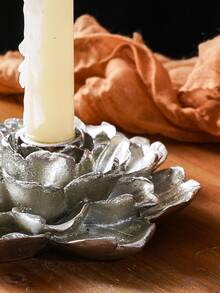 1 件歐式創意牡丹花燭台現代家居裝飾客廳、電視櫃、入口、婚禮裝飾