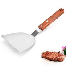 Espátula para plancha cocina acero inoxidable excelente calidad - Gris - Ver 3