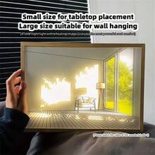 1入組3d櫻花和街景夜燈,浪漫治癒線條圖片燈,女友節日禮物,畫框燈畫,led床頭燈框禮品裝飾性桌面夜燈,創意陽光畫夜燈為房間帶來溫馨氛圍;1入組3d剪紙夜燈,創意燈畫掛在牆上裝飾桌燈小玩意,led小夜燈生日禮物