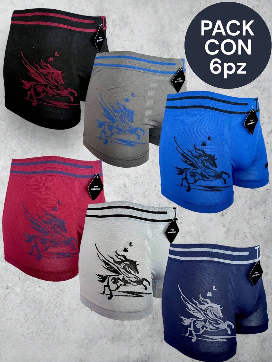 6 PIEZAS BÓXER MICROFIBRA PARA CABALLERO - Multicolor - Ver 1