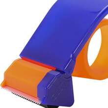 1 件小型塑膠封箱機、透明膠帶切割器、寬膠帶座(適用於 50 毫米以內的膠帶) - 藍色 - 查看 10