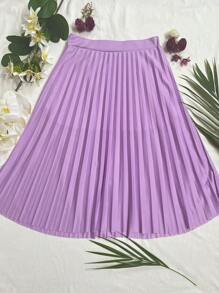 Women Skirts - 淡紫色 - 查看 1