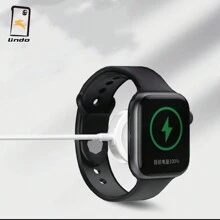 Cabo Carregador Para Relogio Apple Watch Series 3 4 5 6  7 8 E Ultra Favorito - Branco - Visão 1