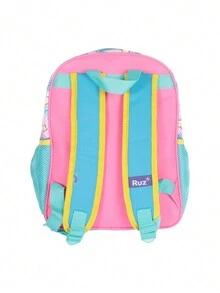 Mochila Escolar Preescolar Ruz Unicornio 34x 26 Cm - Rosa - Ver 2