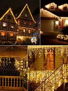 Serie de Luz con 200 LED Cortina Decorativa 6 metros