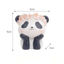 1入組卡通動物造型創意禮物,適用於家庭辦公桌裝飾,化妝刷收納盒,筆袋,多肉花盆