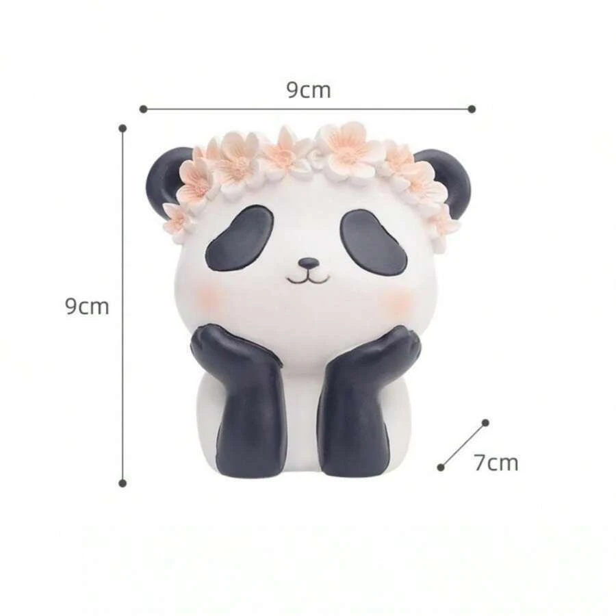 1入組卡通動物造型創意禮物,適用於家庭辦公桌裝飾,化妝刷收納盒,筆袋,多肉花盆