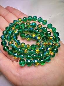 1 Strand Aaa Grade 6/8/10mm Electroplated Imported Ab Coated 96-facet Glass Crystal Beads For Handmade Diy Jewelry