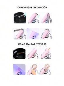 Pegamento Solido Para Uñas Press On Para Tips - transparente - Ver 5