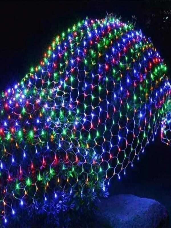Red Malla Serie Luz con 192 LED Decorativa Multicolor 3x2metros