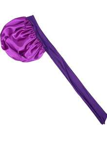 多種顏色的彈性緞帶蝴蝶結針織帽,女士純色睡眠帽,化妝帽,保持頭髮整潔,家居帽