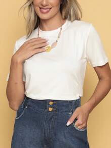 DELLAMARCA Women T-Shirts - 香檳色 - 查看 4