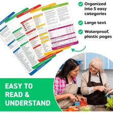 Air Fryer Cheat Sheet Magnets Cooking Guide Booklet - Air Fryer Magnetic Cheat Sheet Set Cooking Times Chart - Cookbooks Instant Air Fryer Accessories Oven Cooking Pot Temp Guide Kitchen Conversion. - White - View 4