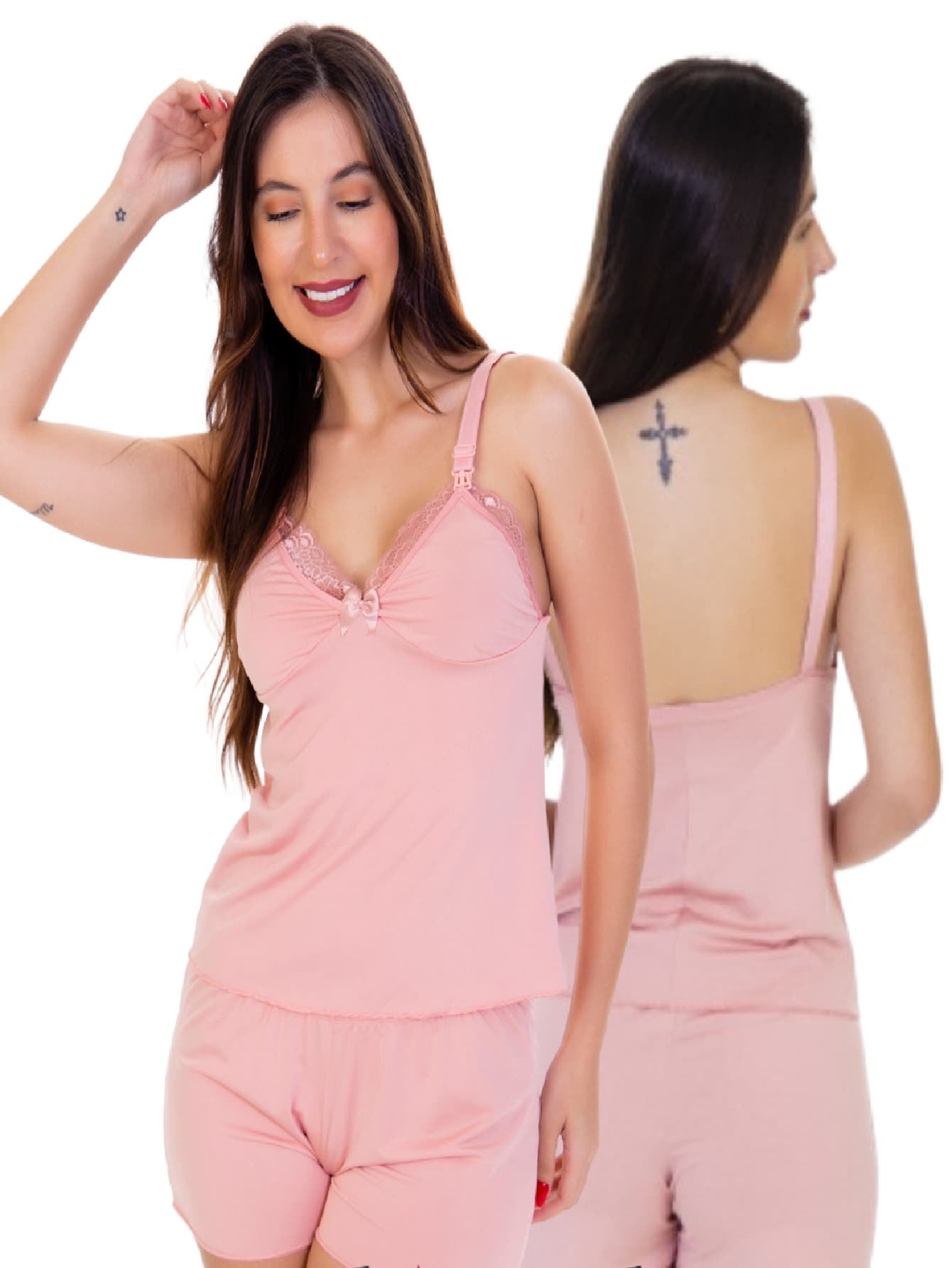 Maternity Sleepwear - 粉色 - 查看 1