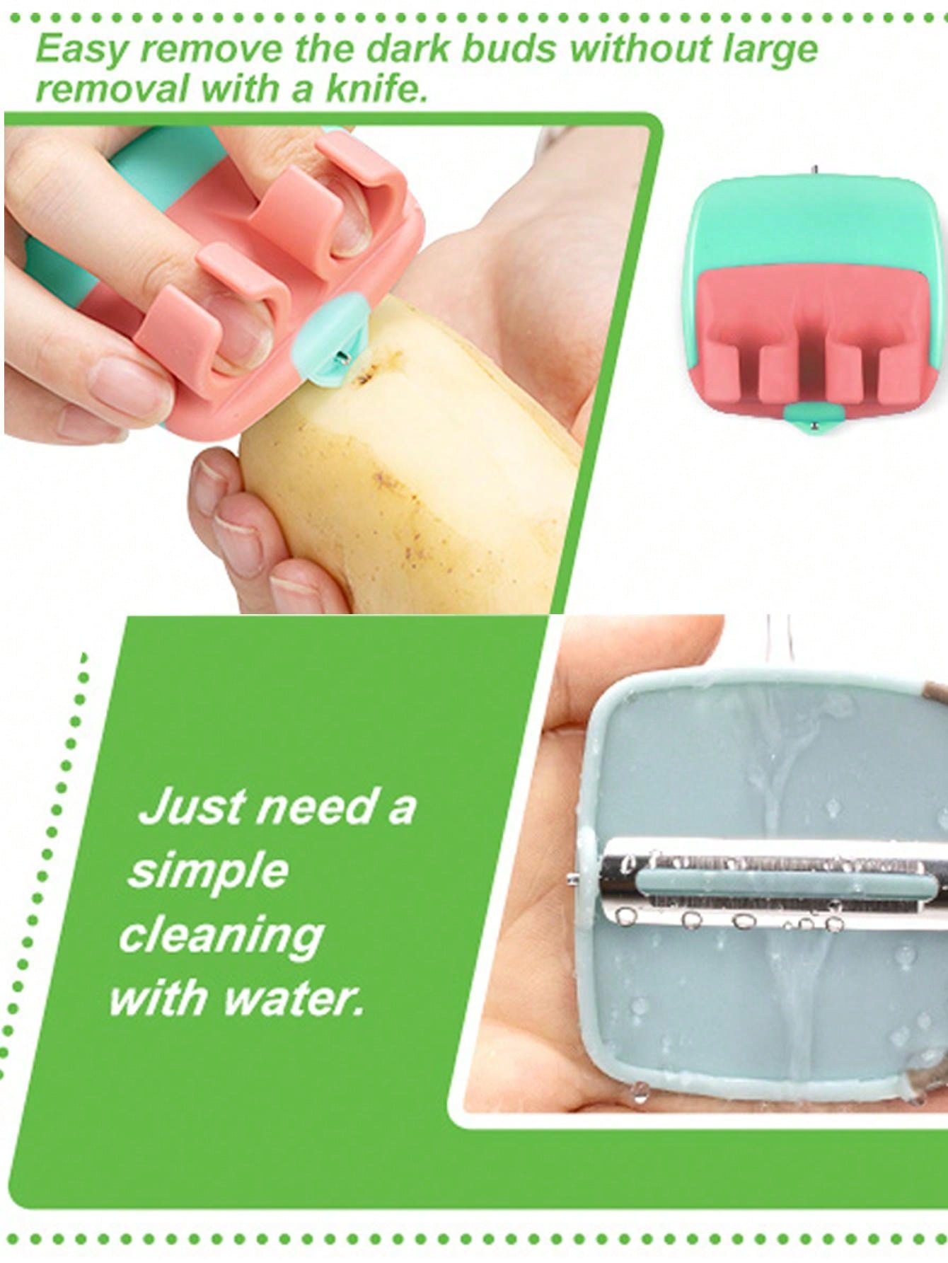 Effortlessly Peel Fruits and Vegetables with our Stainless Steel Finger