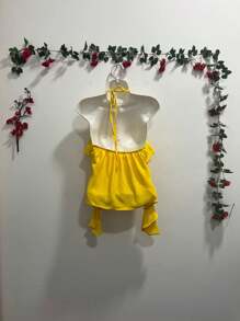 Women Tank Tops & Camis - Yellow - View 2