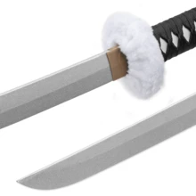 80cm 木制武士刀與鞘,適用於cosplay以及作為萬聖節和聖誕節的玩具禮物