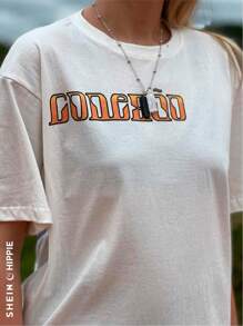 Women T-Shirts - 香檳色 - 查看 2