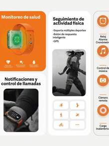 Smartwatch X8  Ultra Reloj Inteligente Series 8 W&o Shop - Naranja - Ver 6