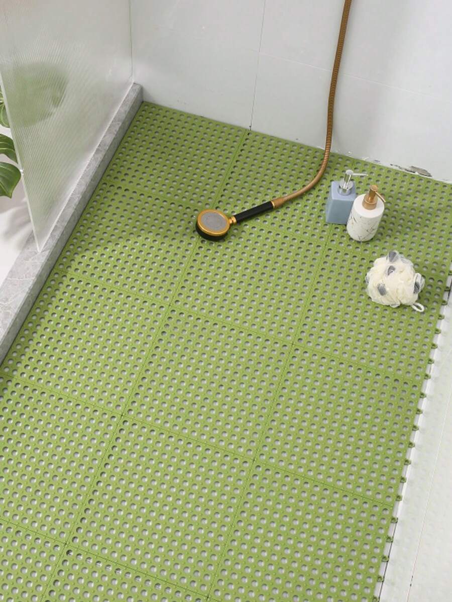 1入組浴室防滑墊,和可切割地墊 - 綠色 - 查看 1