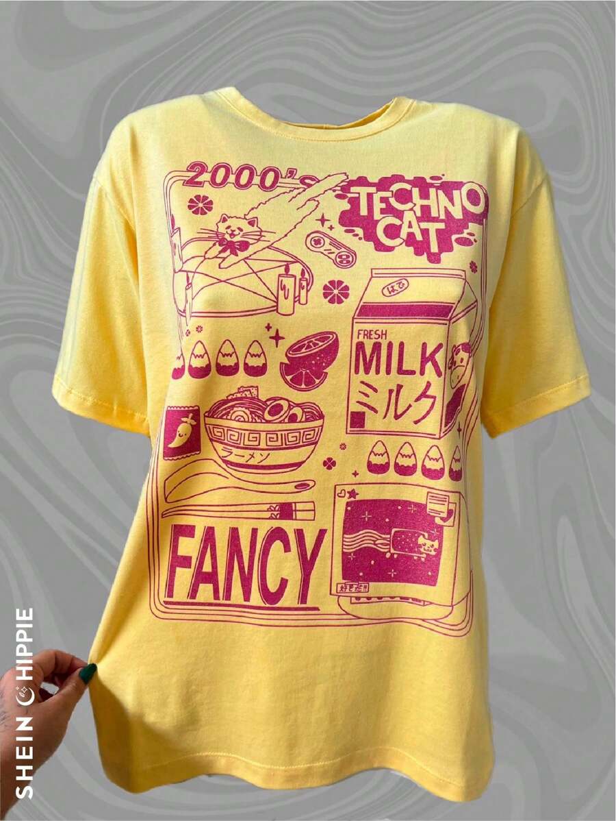 Women T-Shirts - Màu vàng - Xem 1