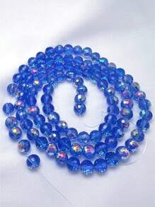 1 Strand Aaa Grade 6/8/10mm Electroplated Imported Ab Coated 96-facet Glass Crystal Beads For Handmade Diy Jewelry