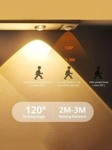 具有運動感應器的led櫥櫃燈帶,高靈敏度的智能led燈適用於廚房檯面和臥室櫥櫃 - 黑色 - 查看 4