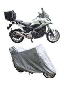 GENESIS COSMETICS Motorcycle Cover Waterproof, Large Water Repellent 1.30M X 2.30M - Grey - View 1