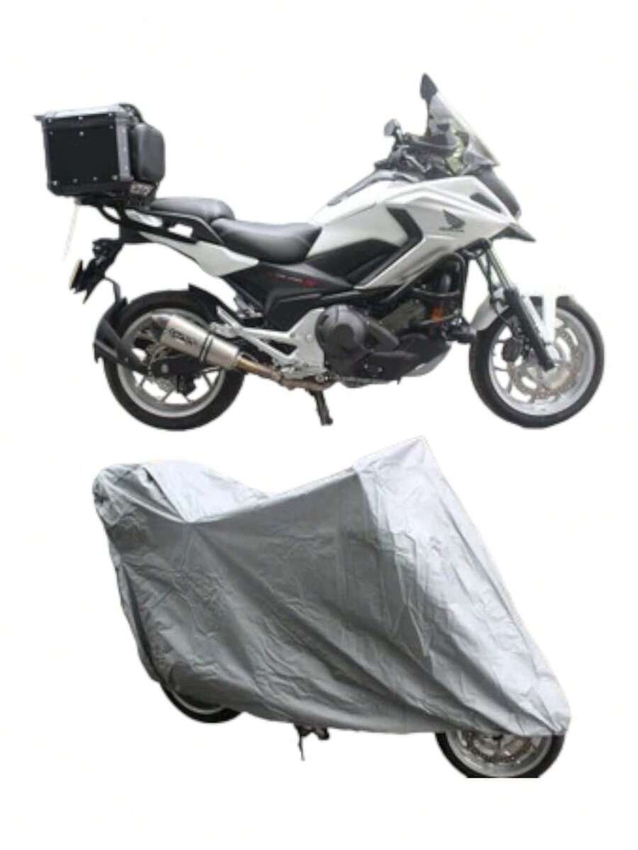 GENESIS COSMETICS Motorcycle Cover Waterproof, Large Water Repellent 1.30M X 2.30M - Grey - View 1