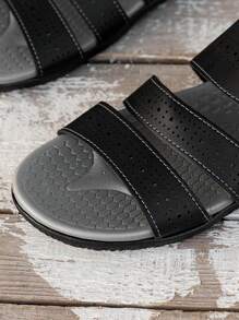 時尚休閒輕量行走男士拖鞋