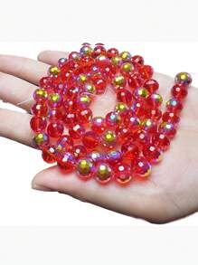 1 Strand Aaa Grade 6/8/10mm Electroplated Imported Ab Coated 96-facet Glass Crystal Beads For Handmade Diy Jewelry