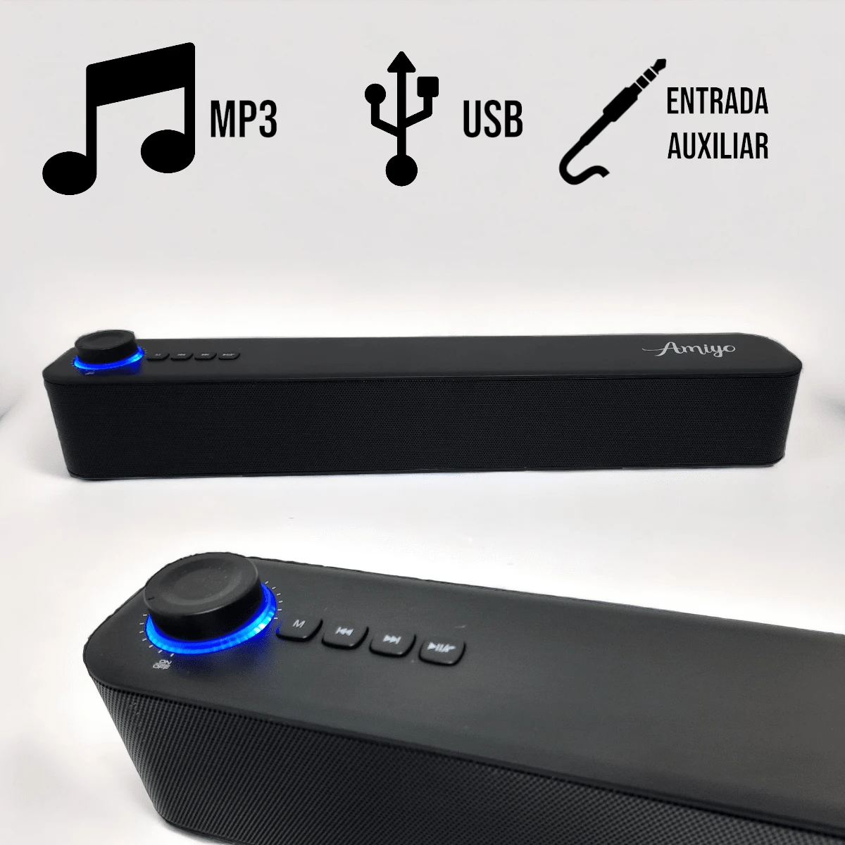( C08)Altavoz inalámbrico, bocina bluetooth - Negro - Ver 1